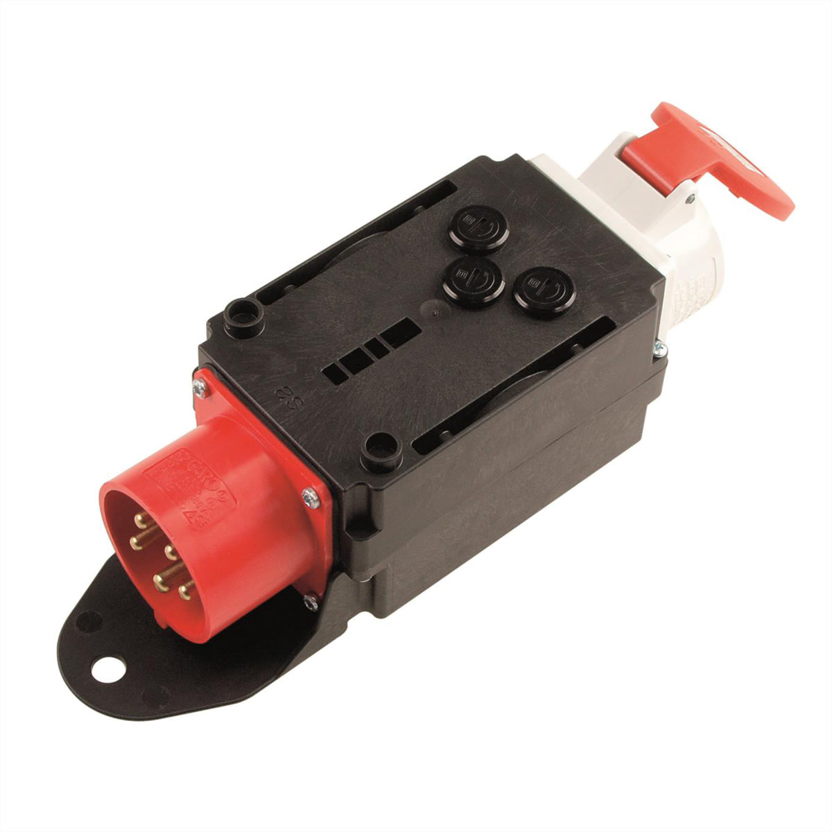 Bachmann Adapterkabel CEE 32-5 zu CEE 16-5, IP44 – Schwarz/Rot/Weiss