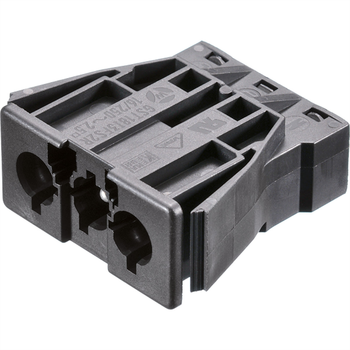 Bachmann Einbausteckdosenleiste GST18/3, Einbau, 16 A 250 V, 40×40×20 mm – schwarz