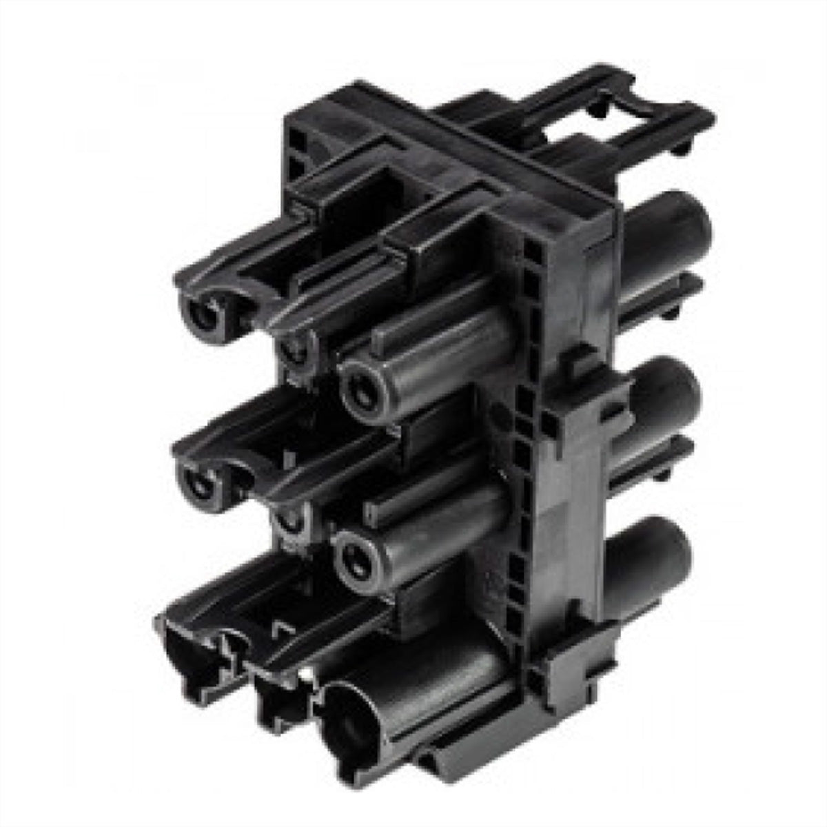 Bachmann Steckdosenleiste (1×Eingang GST18 3-polig + 5×GST18 3-polig), 20 A 250 V, Befestigung – schwarz