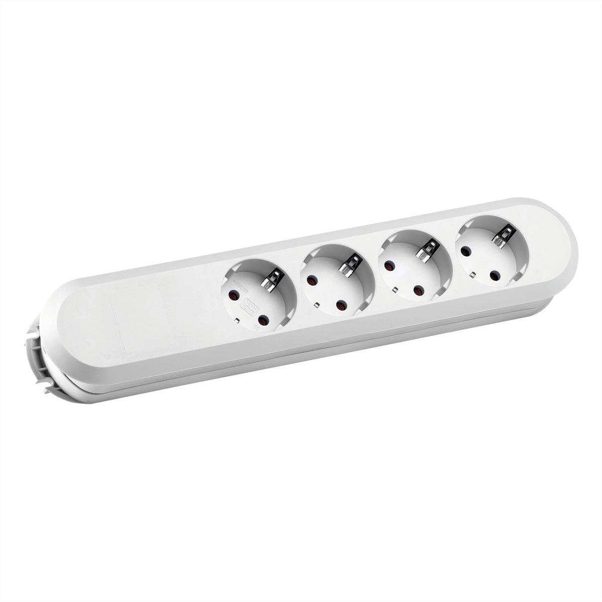 Bachmann SMART – Steckdosenleiste, 4× Schuko (Typ F), ohne Zuleitung, mit erhöhtem Berührungsschutz