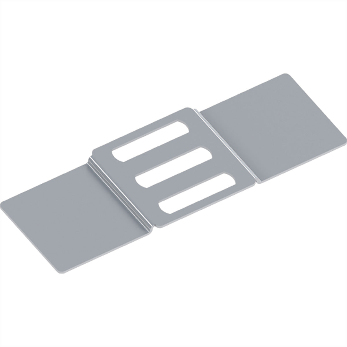 Bachmann Verbindungswinkel PDU, Metall, 1U, 122×40×4 mm – grau