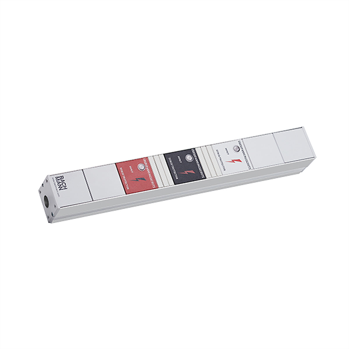 Bachmann IT PDU Basic Inline SPD – 3-ph, 3×CEE 16 A, CEE 16 A Eingang, 1,0 m Kabel, Haltewinkel