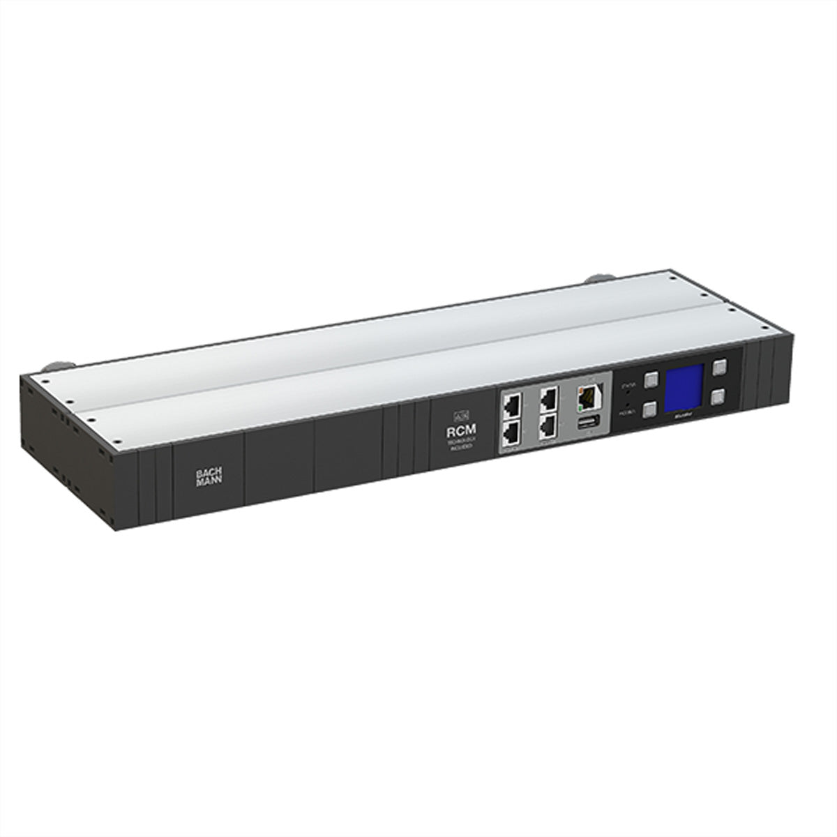 BACHMANN BN3000 RCM XXLPROFIL Steckdosenleiste – Strommessung pro Phase, Differenzstrommessung – CEE 16A×3