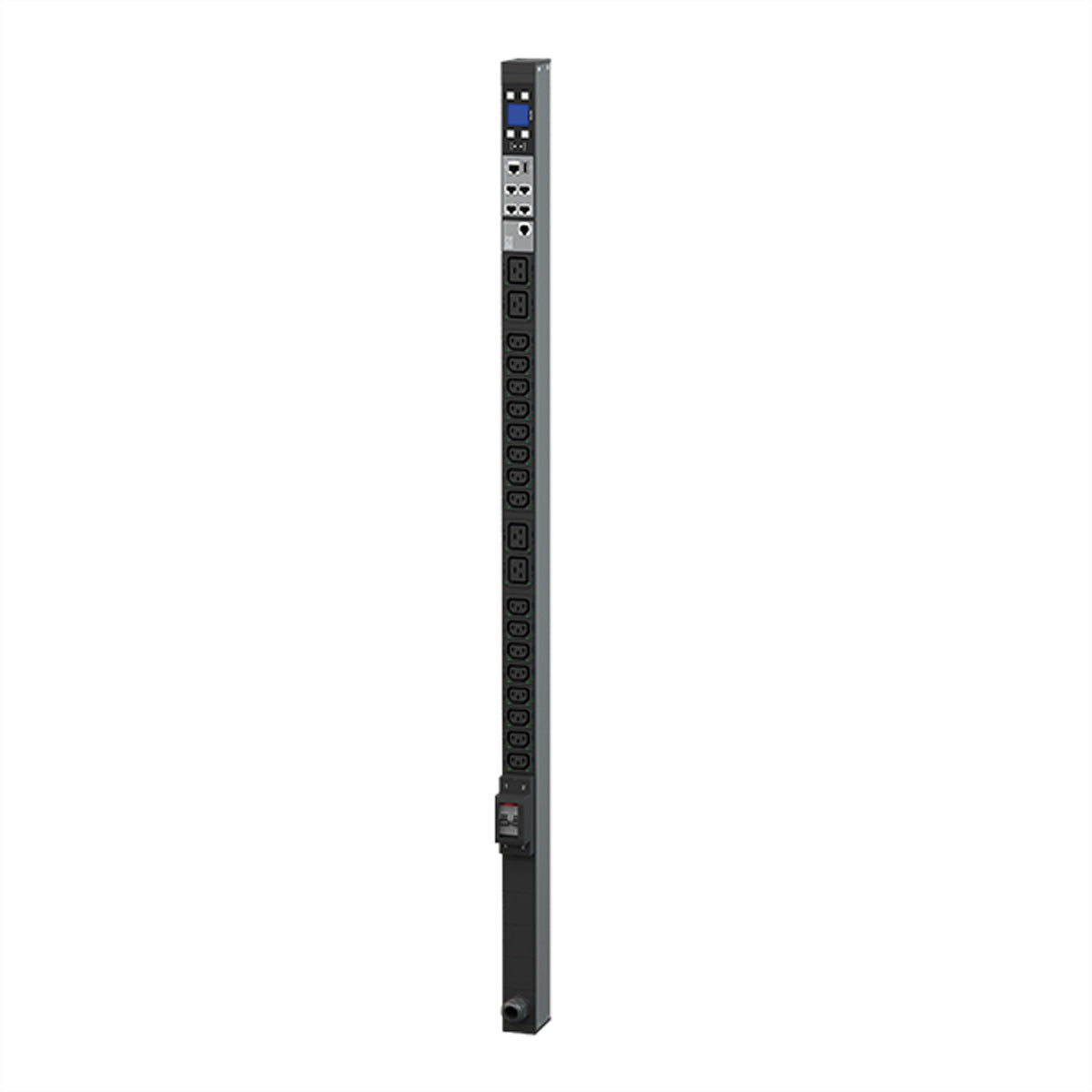 Bachmann BN3500 – IT-Steckdosenleiste, 16× IEC C13 + 4× IEC C19, 3 m, CEE 32A, Messung, LAN