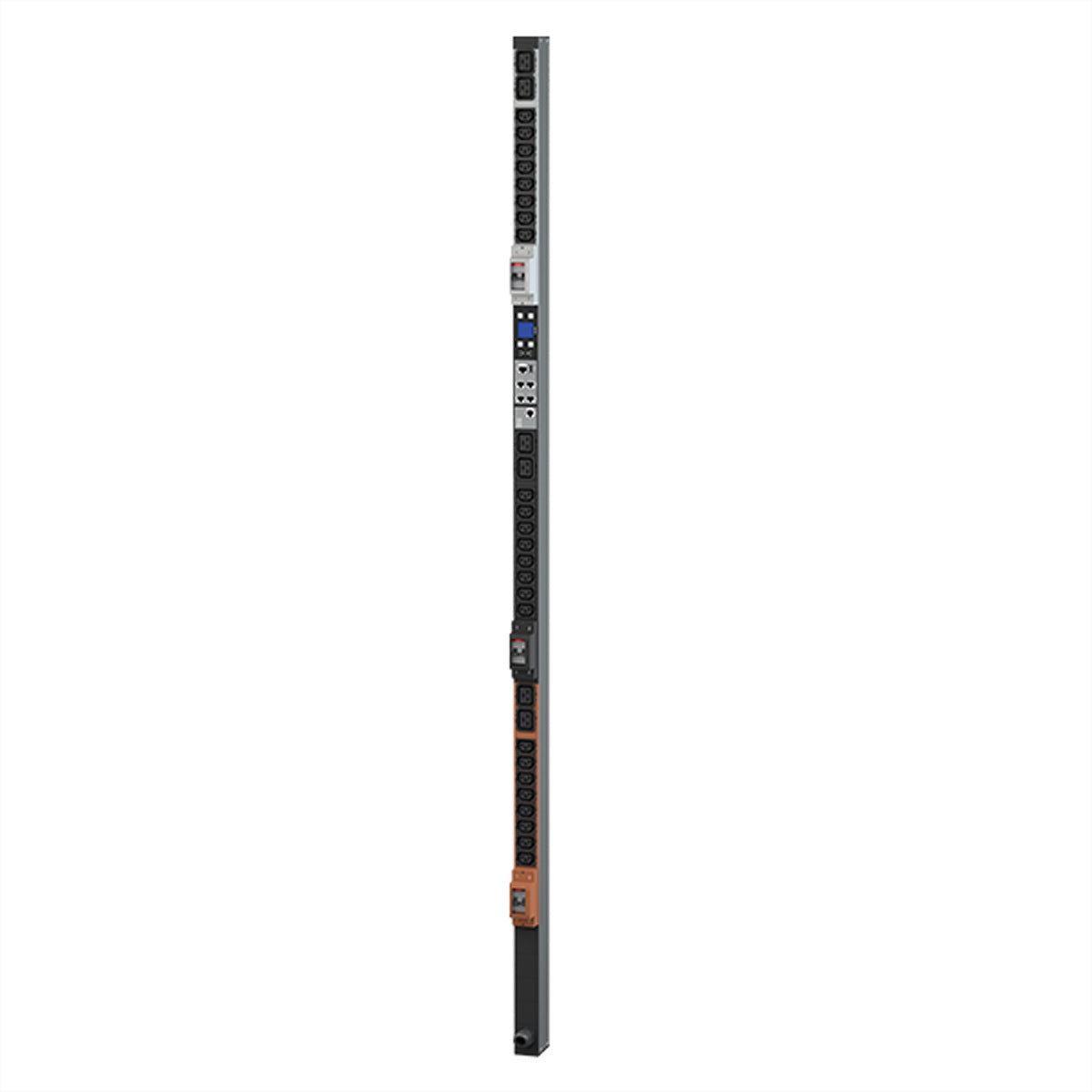 Bachmann BN3500 Rack-PDU – 24× IEC C13, 6× IEC C19, CEE rot 32A 3-phasig 400 V/32 A, 3 m, mit Messfunktion, me