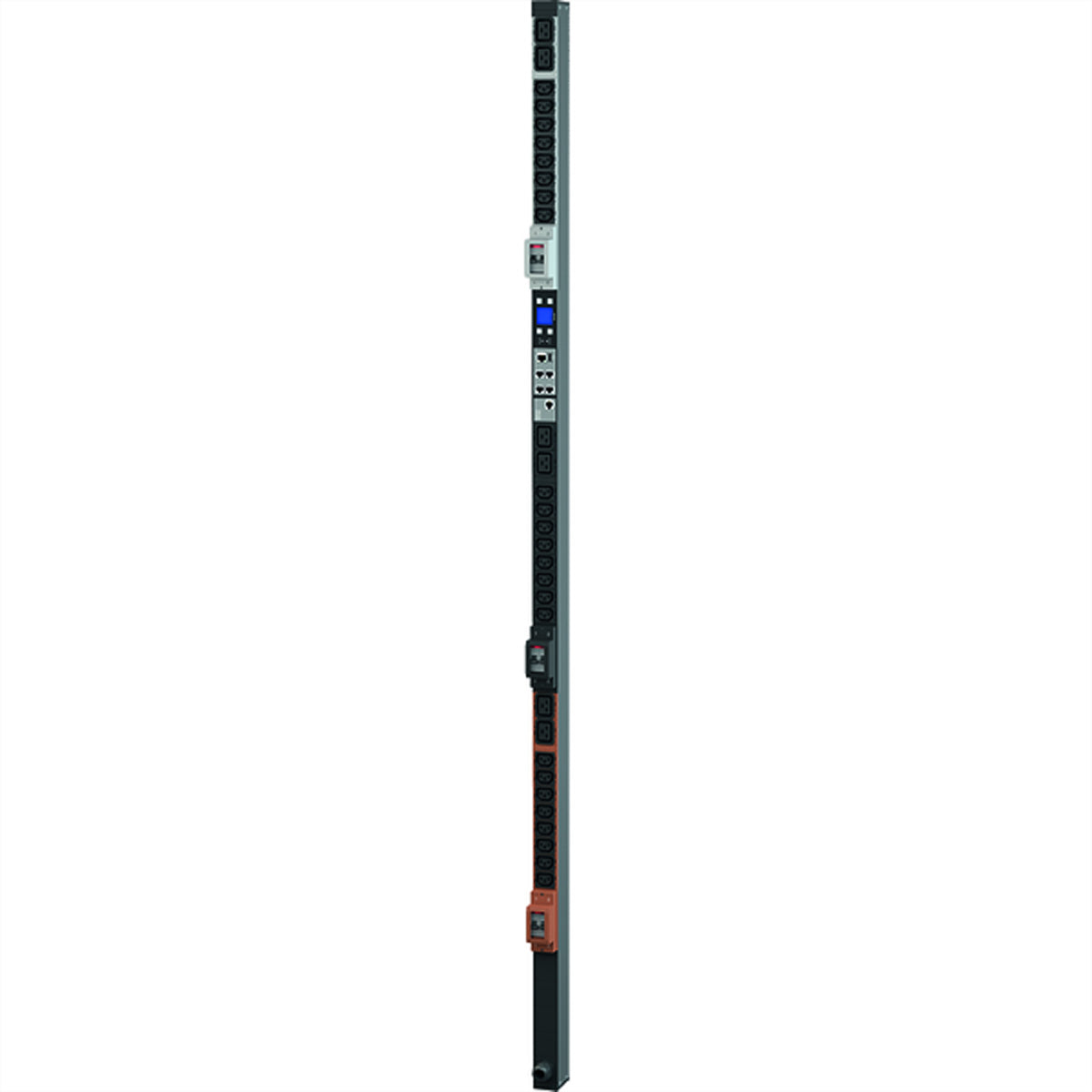 Bachmann BN7000 – Rack-PDU gemessen, 3-phasig, 24× IEC C13 + 6× IEC C19, Stecker IEC 60309 3×16 A, LAN