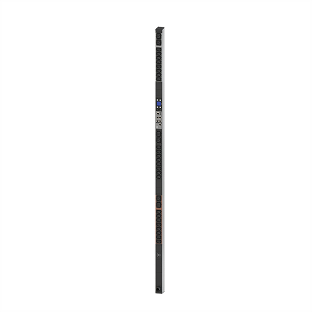 Bachmann BN7500 RCM IT-Steckdosenleiste – überwacht, RCM pro Phase – C13×24, C19×6 – CEE 16A (rot), 3 m