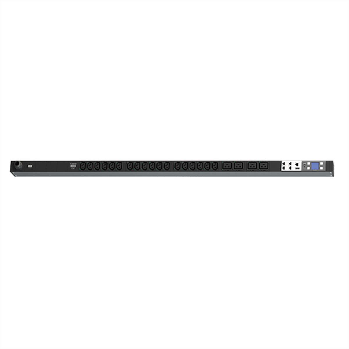 Bachmann BN7500 RCM Rack-PDU Messgerät pro Ausgang, einphasig 16 A 230 V, (18×C13 + 4×C19), 3,0 m – schwarz
