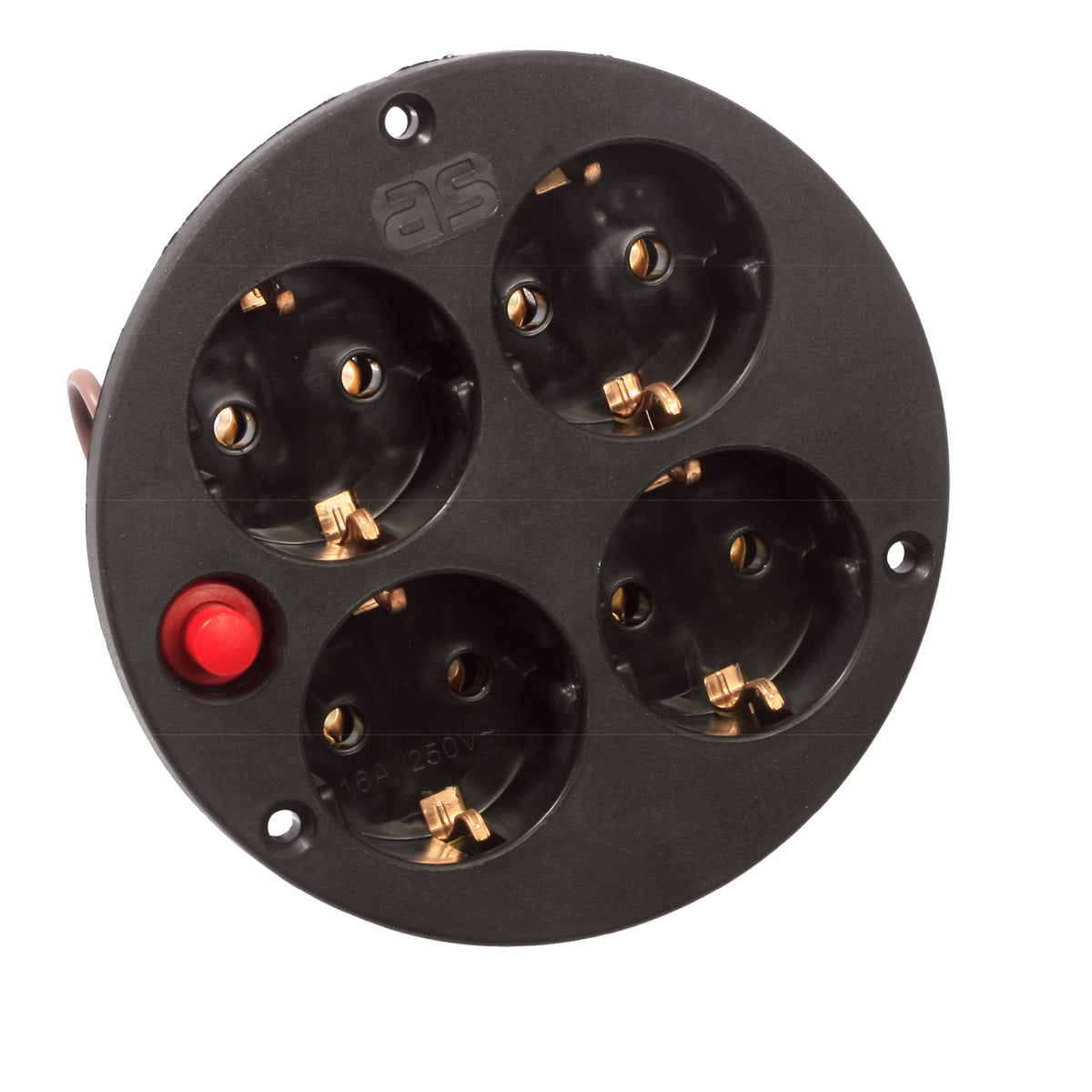 Bachmann Steckdosenleiste – 4×Schuko (Typ E/F), IP20