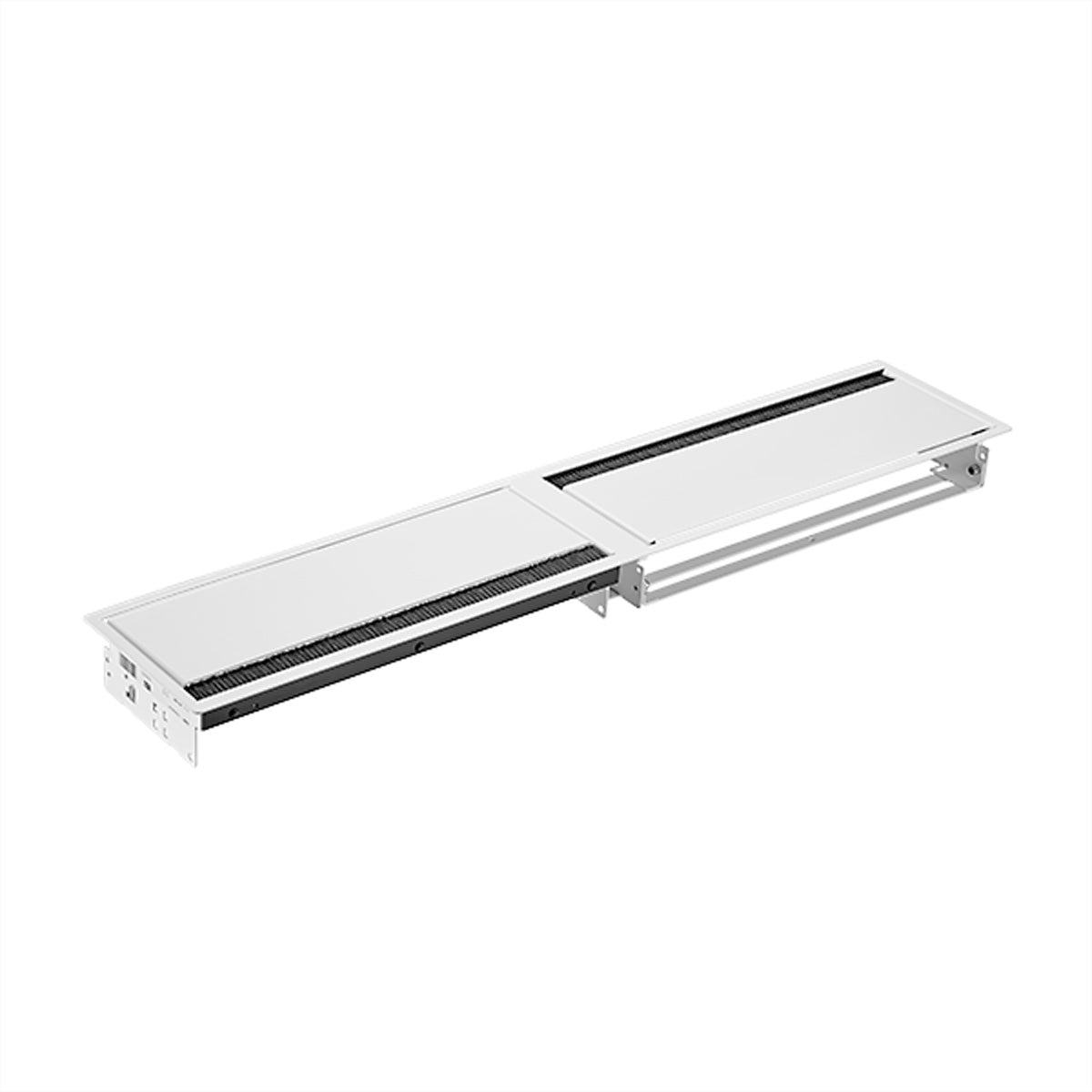 Bachmann CONI DUO Einbausteckdosenleiste, 12-fach, Einbau, 782×151×58 mm – weiss