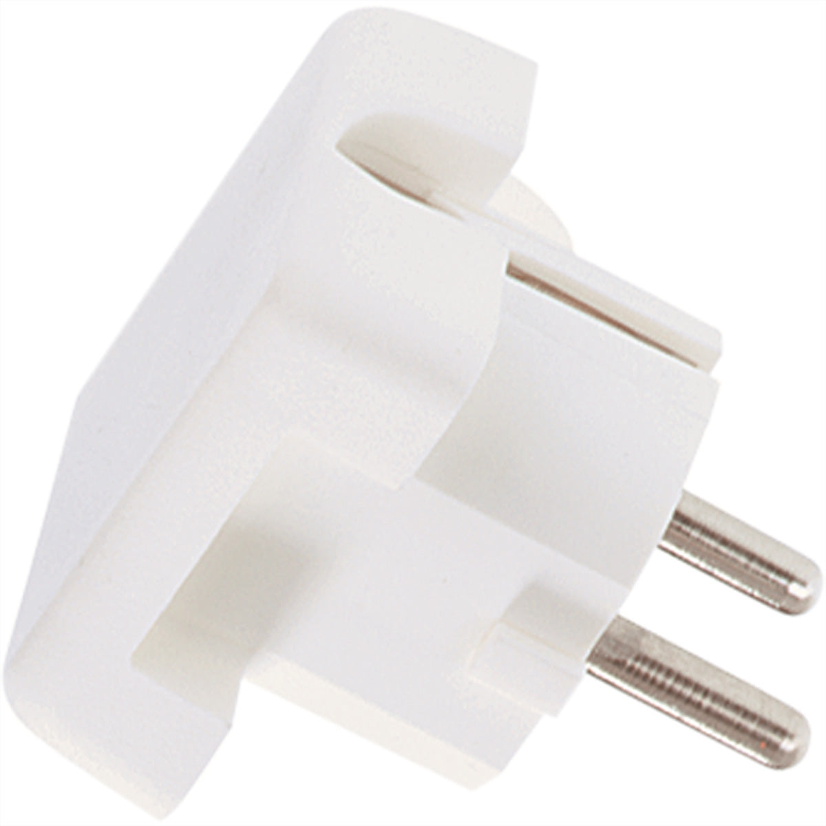 Bachmann Montagestecker Typ F, Anschluss H05VV-F 3G, montierbar, 44×44×52 mm – weiss