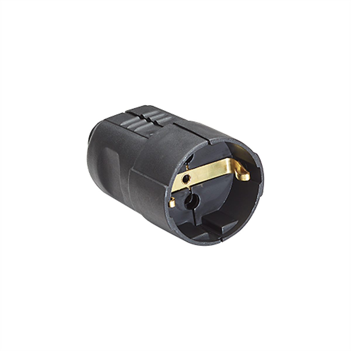 Bachmann Adapterkabel Schutzkontaktkupplung CEE 7/3 (Schuko), 230 V 16 A – schwarz