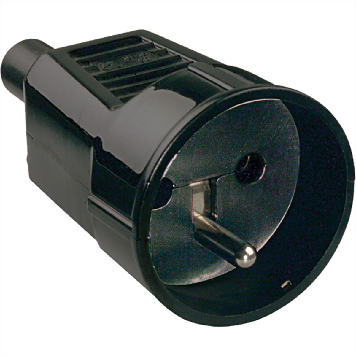Bachmann Kupplung Typ E (Frankreich) – 16 A/230 V, mit Erdungsstift, schwarz