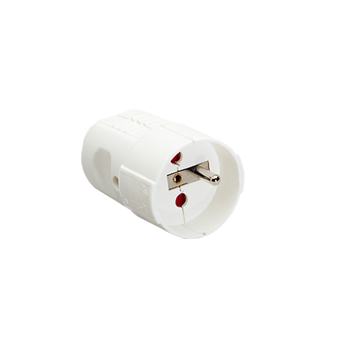 Bachmann Kupplung Typ E (CEE7/5) – 250 V, 16 A, mit Erdungsstift, Knickschutztülle – für FR/CZ/SK