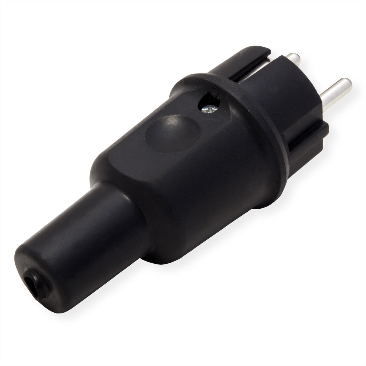 Bachmann Montagestecker, IP44, französisches System, Vollgummi, H07RN-F bis 3×2,5 mm² – schwarz