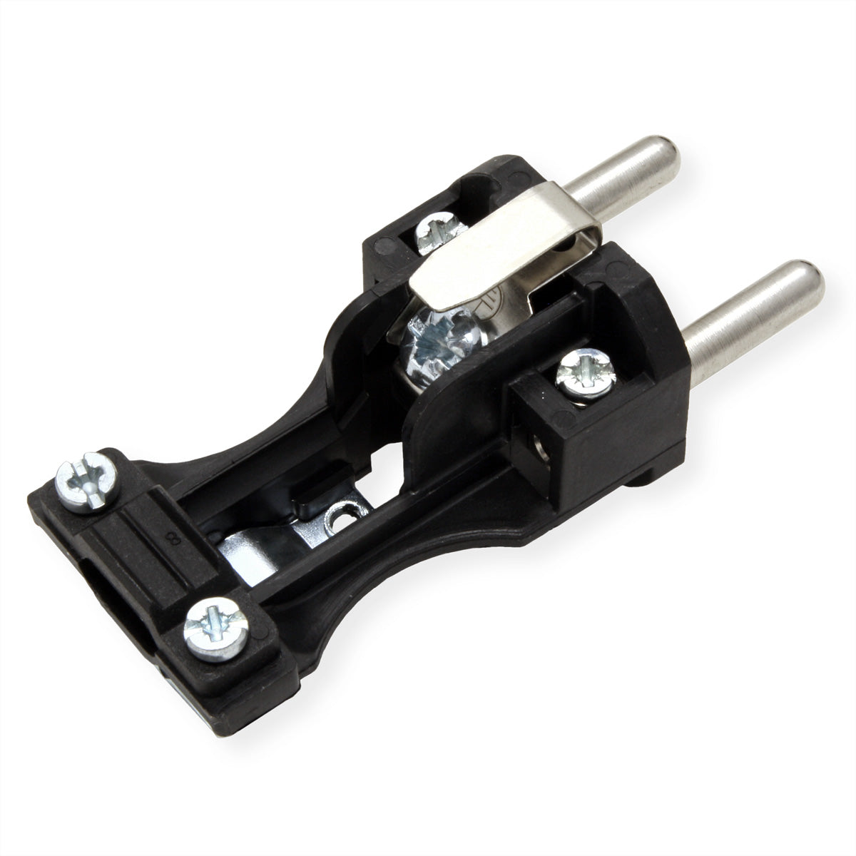 Bachmann Montagestecker, IP44, französisches System, Vollgummi, H07RN-F bis 3×2,5 mm² – schwarz