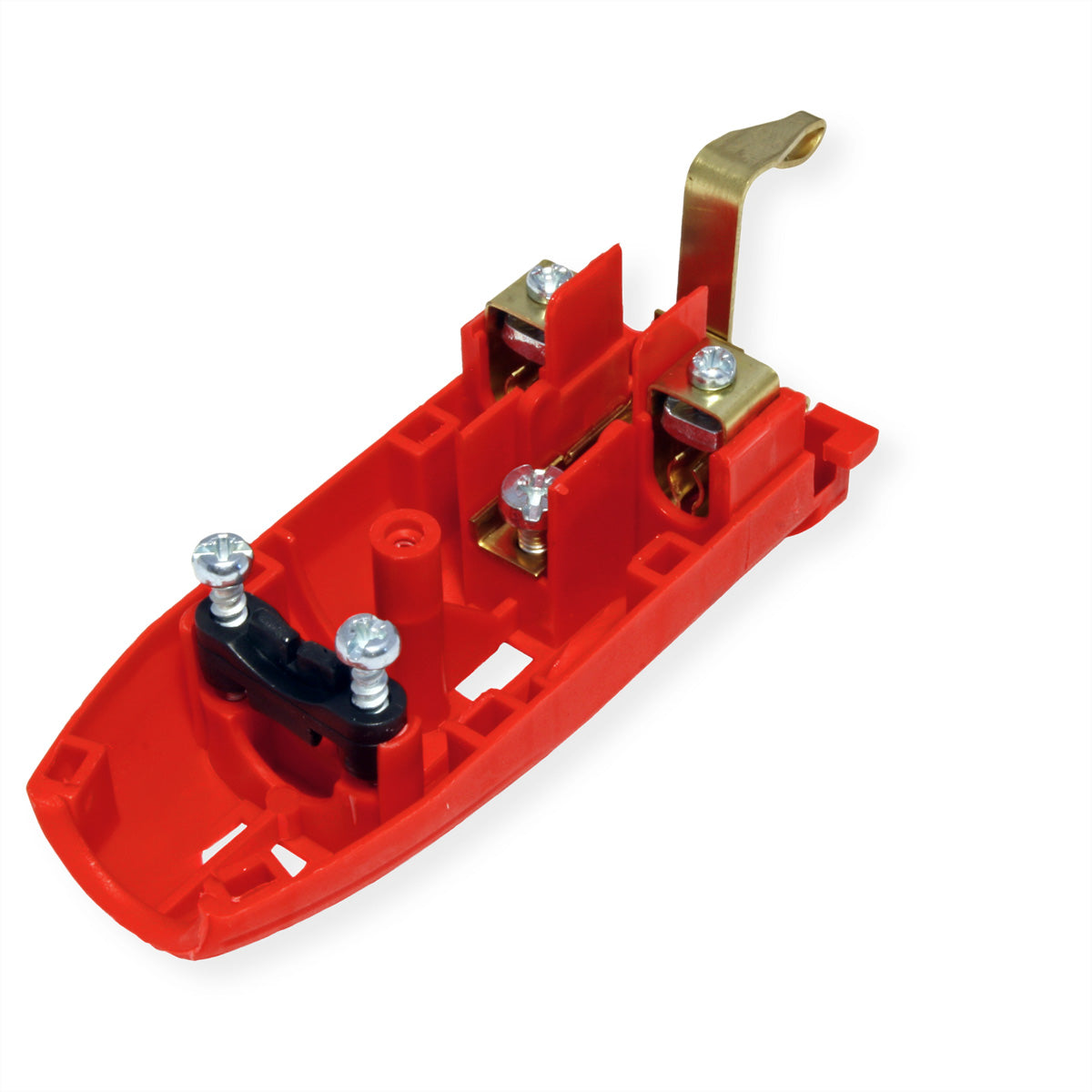 Bachmann Montagestecker, Eingang IEC60309 16 A 230 V (rot), Gummikupplung, 100×50×50 mm – schwarz