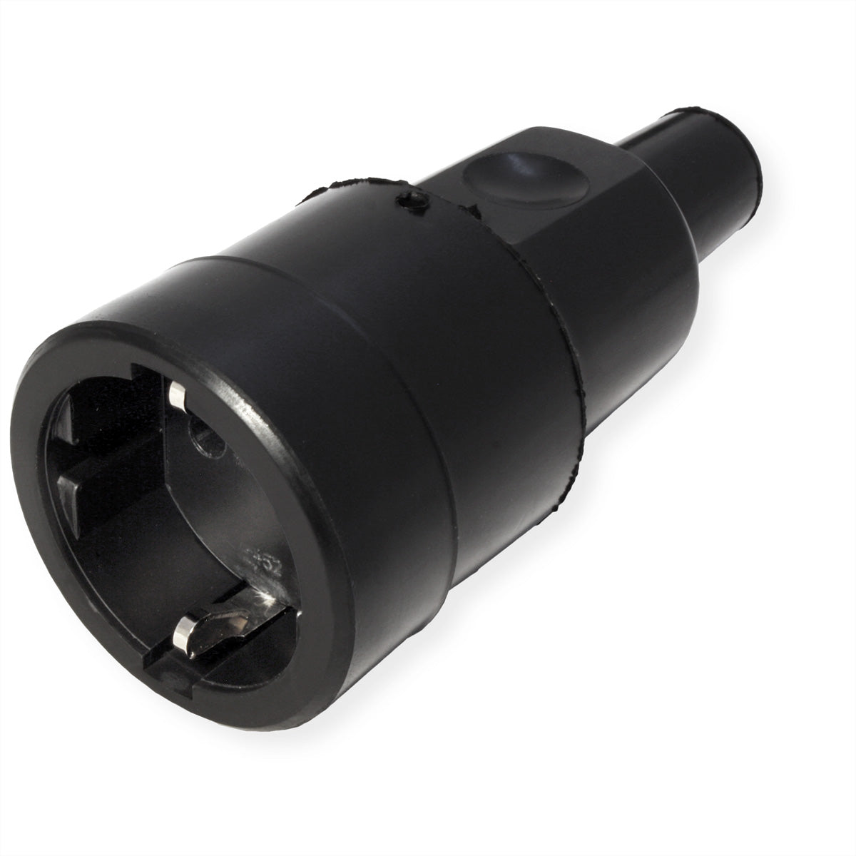 Bachmann Vollgummikupplung, 16 A 250 V, Vollgummi, 115×50×50 mm – schwarz