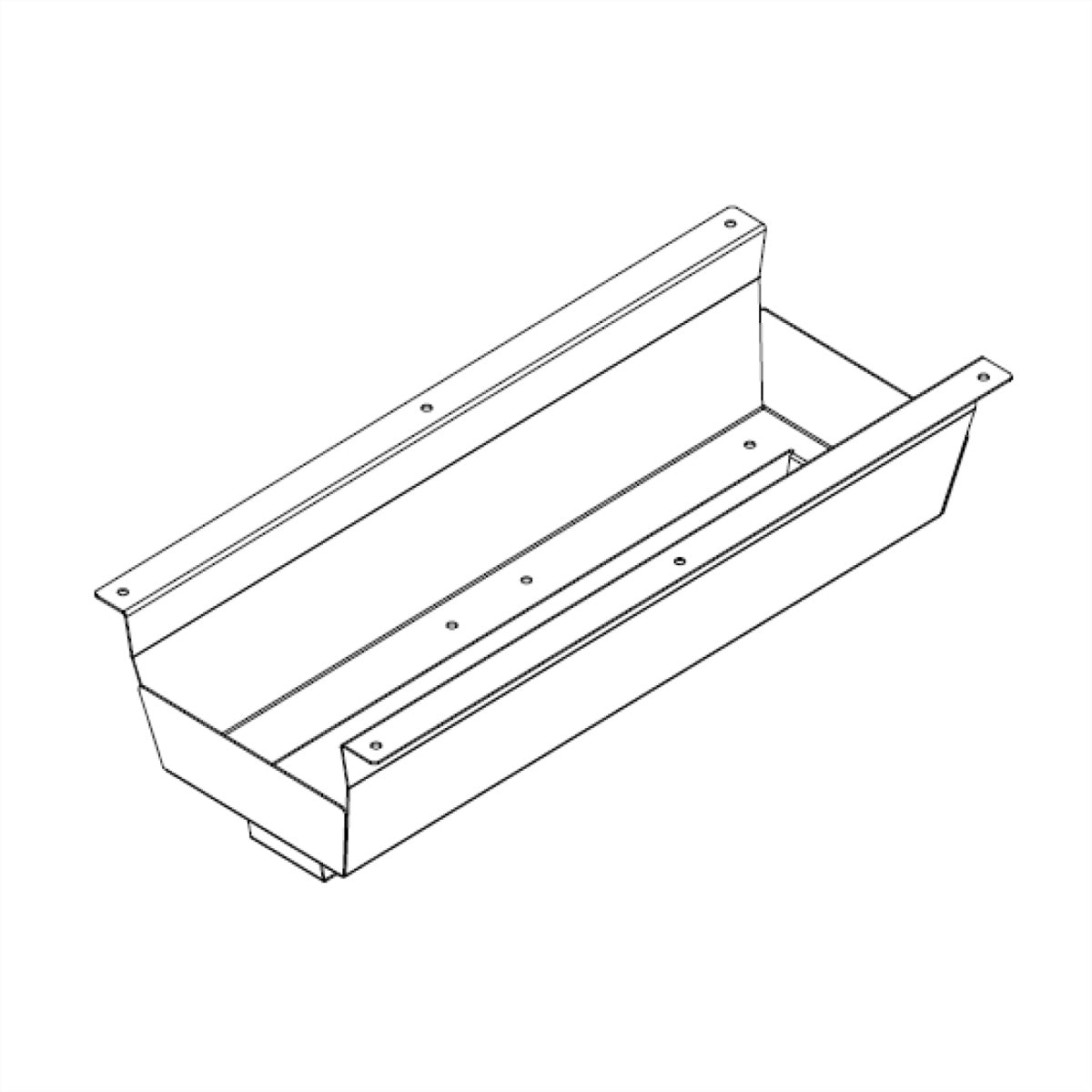Bachmann CONI COVER Untertisch-Kabelwanne – 220×430×110 mm – Stahl – Schwarz, Schraubbefestigung