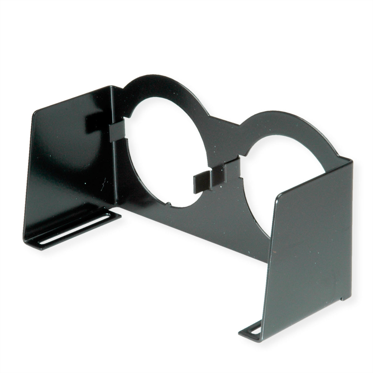 Bachmann PIX Halter 2-fach – Einbau-Anschlussfeld PIX, schwarz