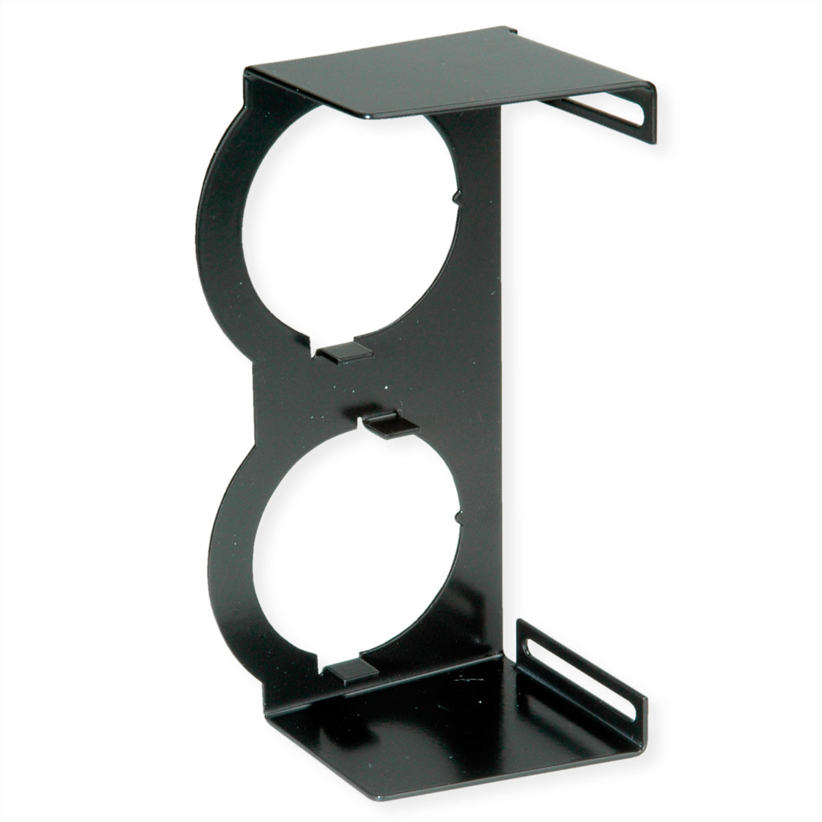 Bachmann PIX Halter 2-fach – Einbau-Anschlussfeld PIX, schwarz