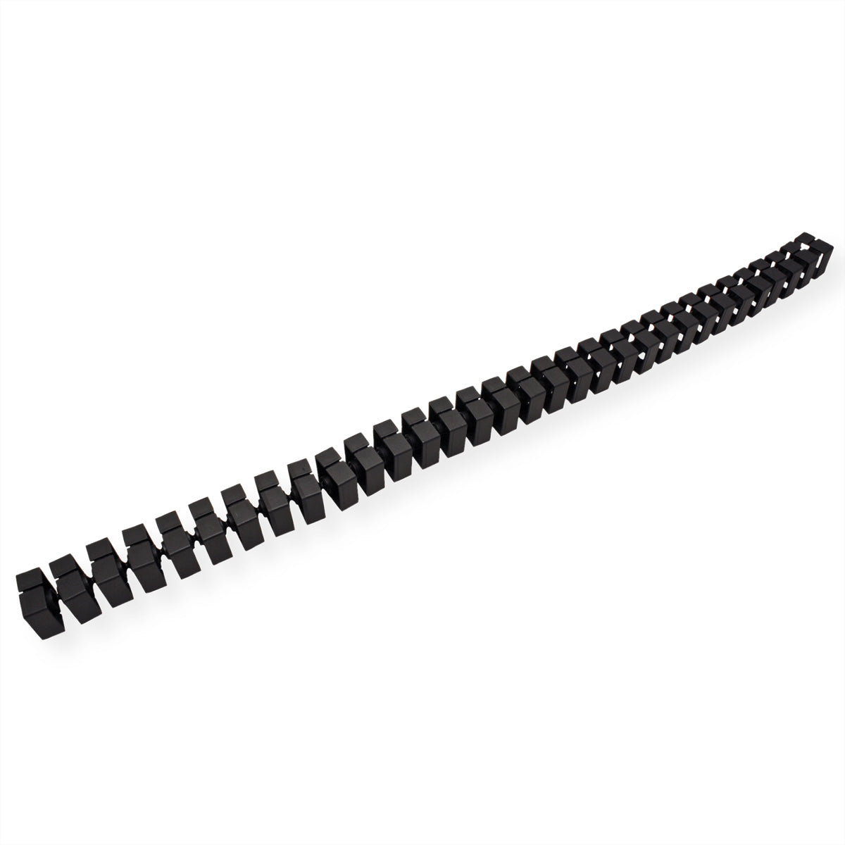 Bachmann Quadro Kabelschlange – 1 m – Schwarz, verlängerbar, für höhenverstellbare Tische ab 75 cm, 1 Stk.