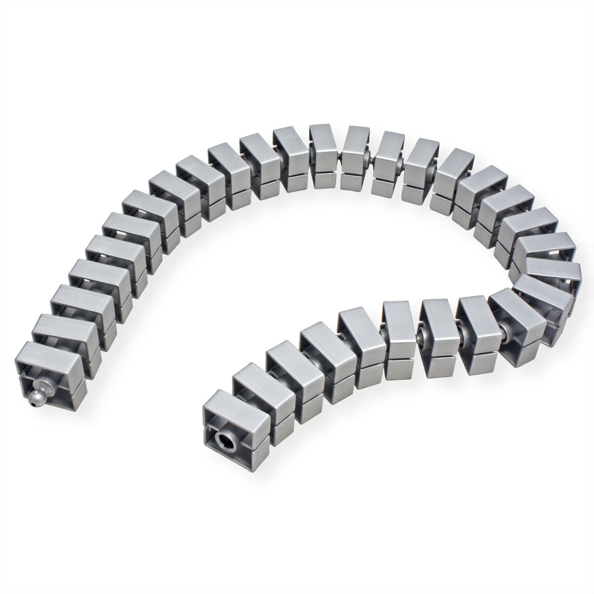 Bachmann Quadro Untertisch-Kabelwanne – 45×1080×45 mm – Silber, 1 Stk.