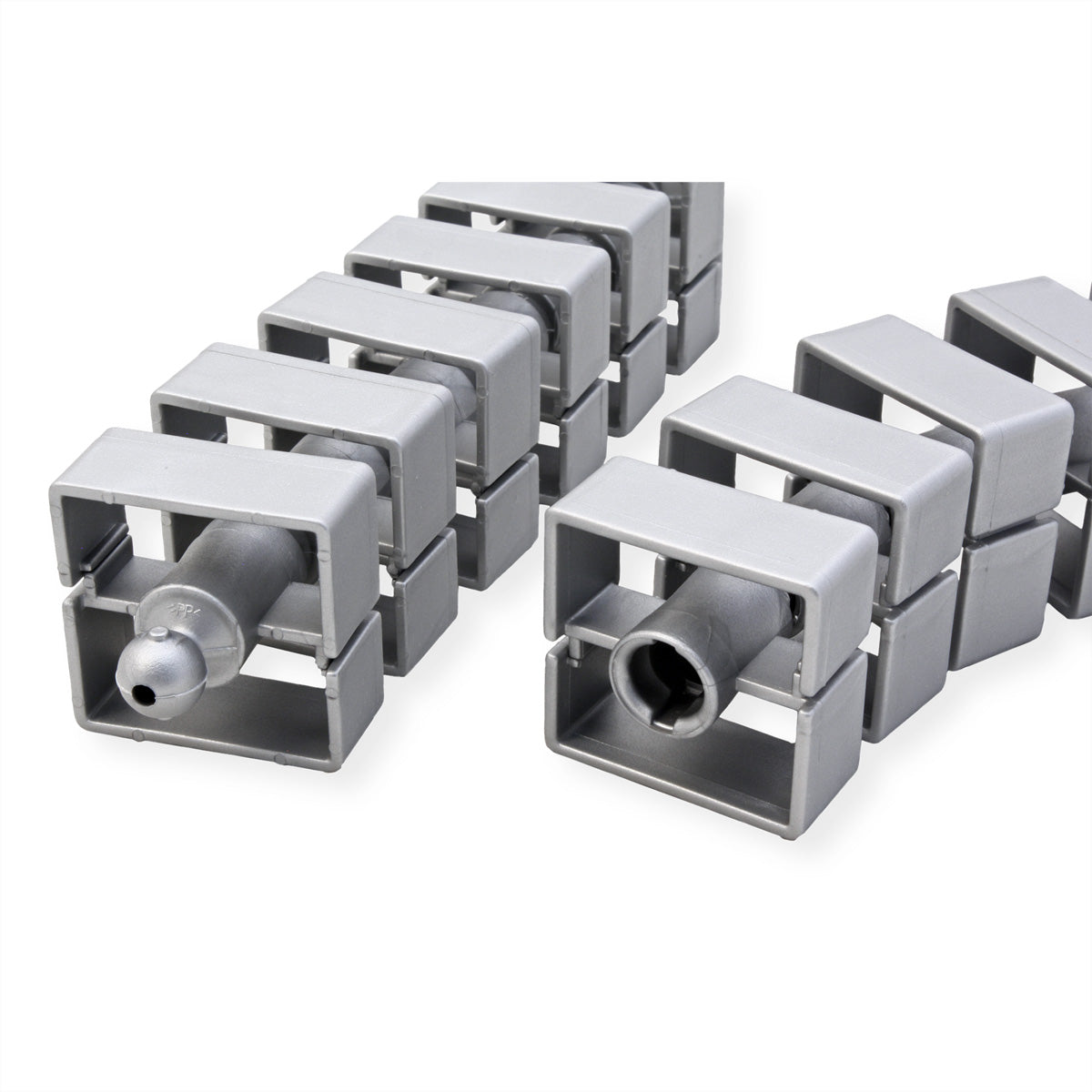 Bachmann Quadro Untertisch-Kabelwanne – 45×1080×45 mm – Silber, 1 Stk.