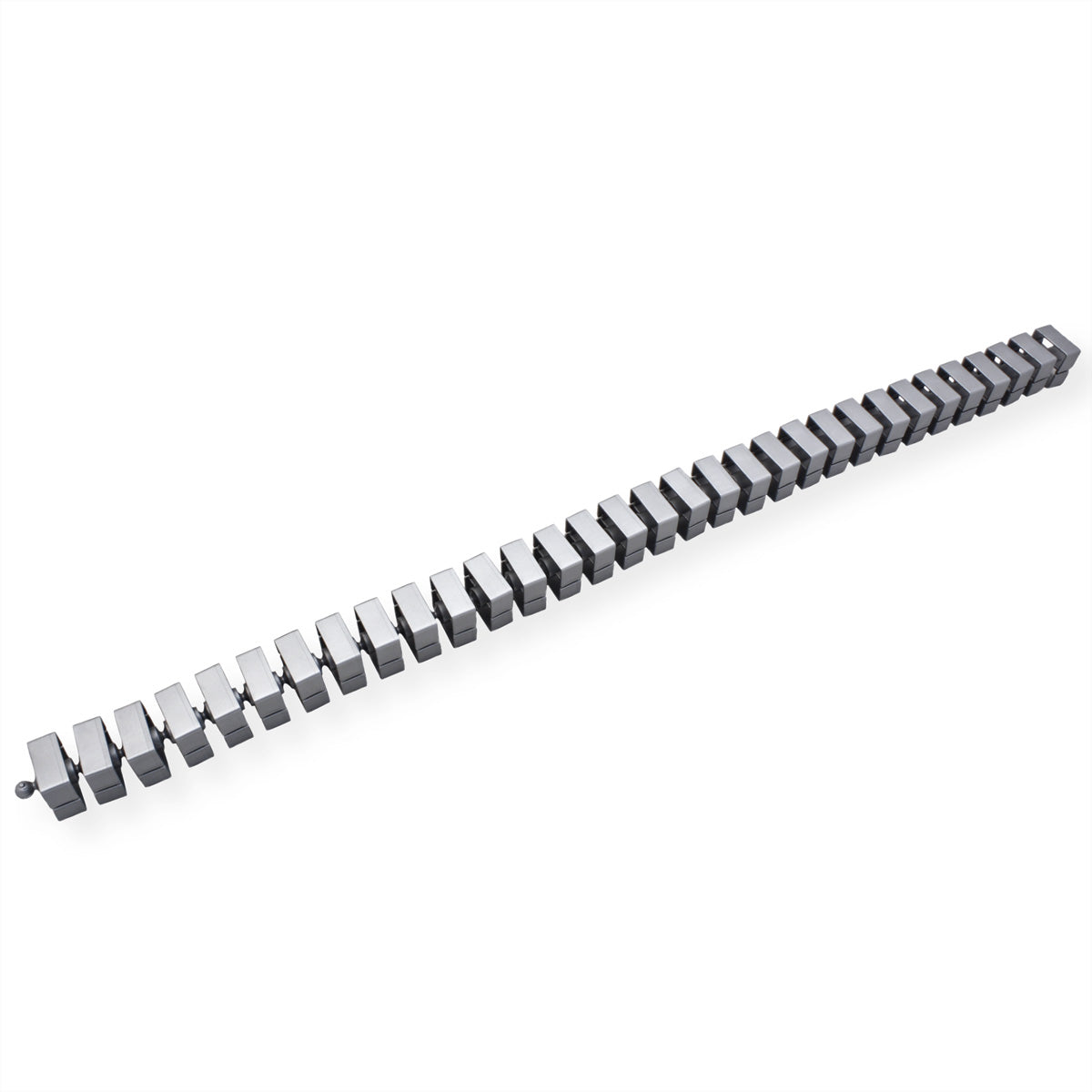 Bachmann Quadro Untertisch-Kabelwanne – 45×1080×45 mm – Silber, 1 Stk.
