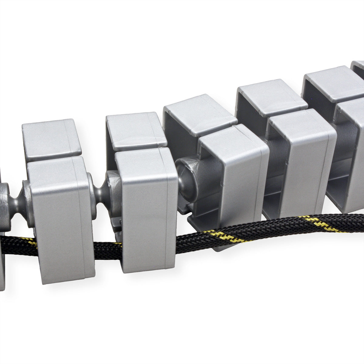 Bachmann Quadro Untertisch-Kabelwanne – 45×1080×45 mm – Silber, 1 Stk.