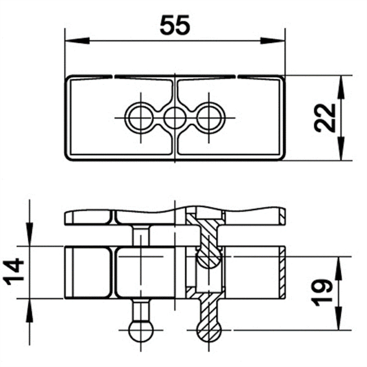 Bachmann Flex II Kabelschlange – 1 m – Schwarz, 1 Stk.