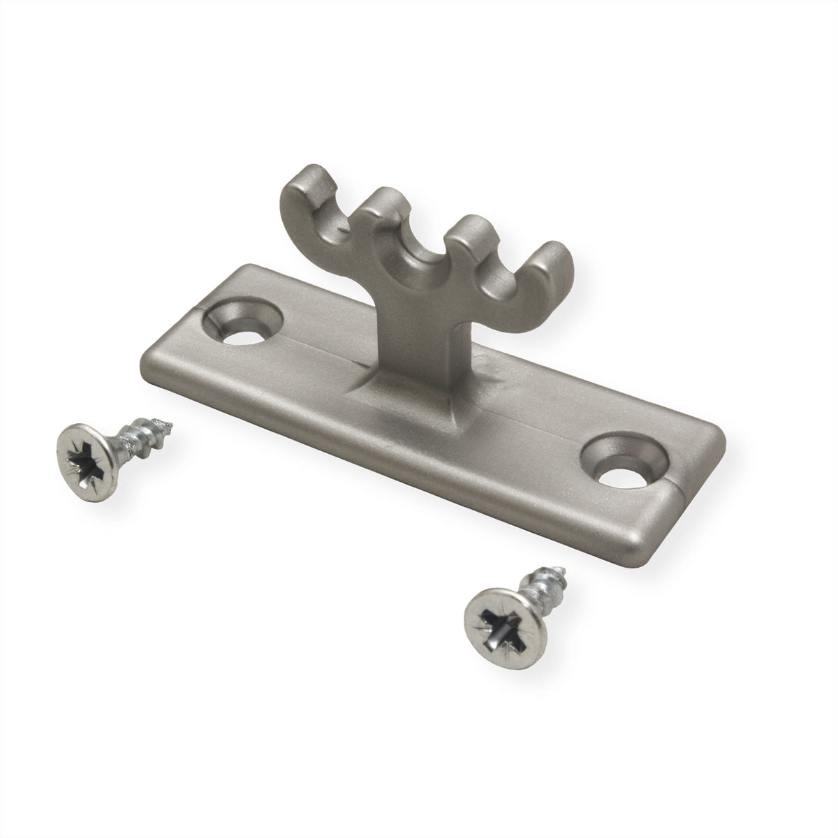 Bachmann Easy-Desk-3G Adapter – 24 × 55 × 20 mm – Silber, für Easy-Steel Montagestab, 1 Stk.