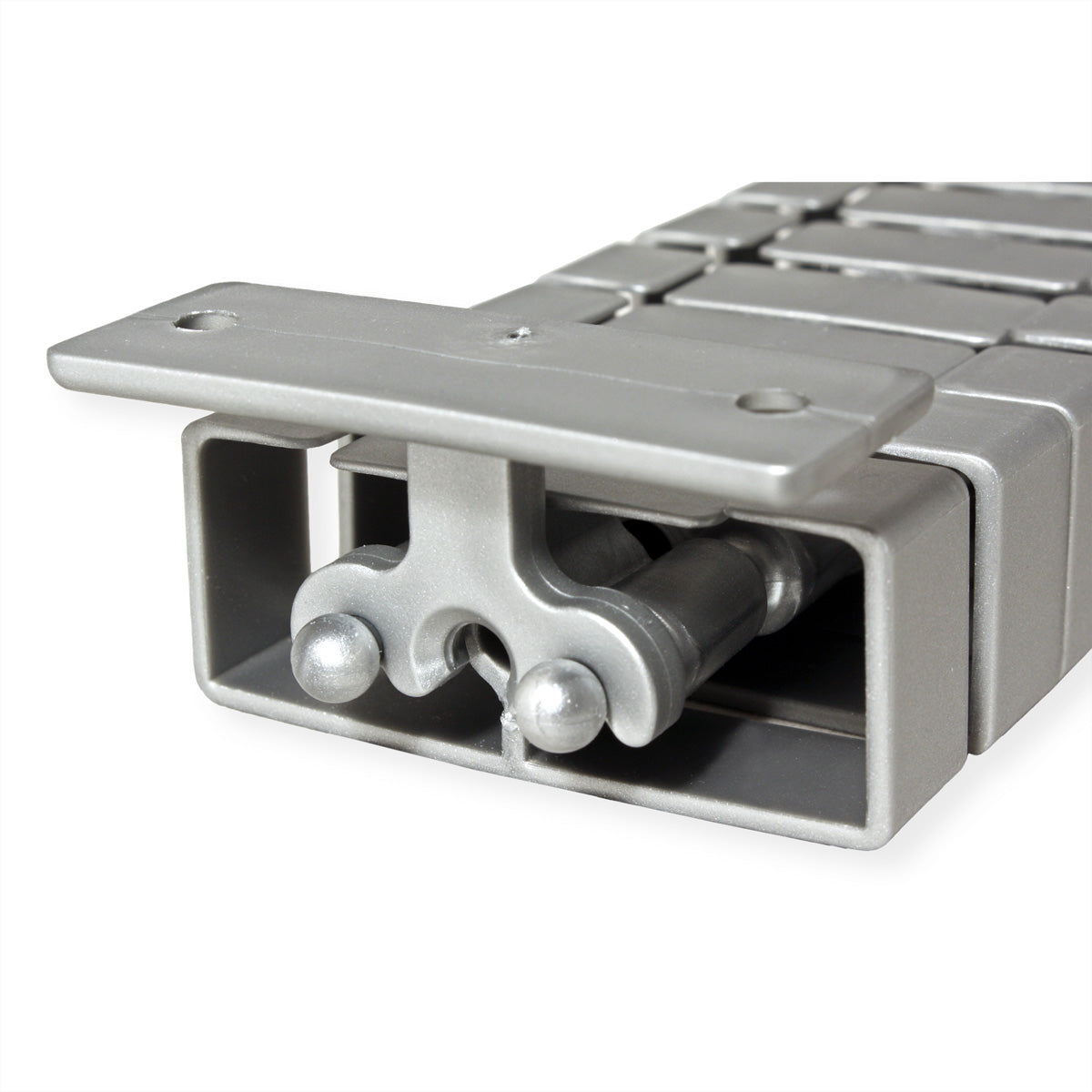 Bachmann Easy-Desk-3G Adapter – 24 × 55 × 20 mm – Silber, für Easy-Steel Montagestab, 1 Stk.
