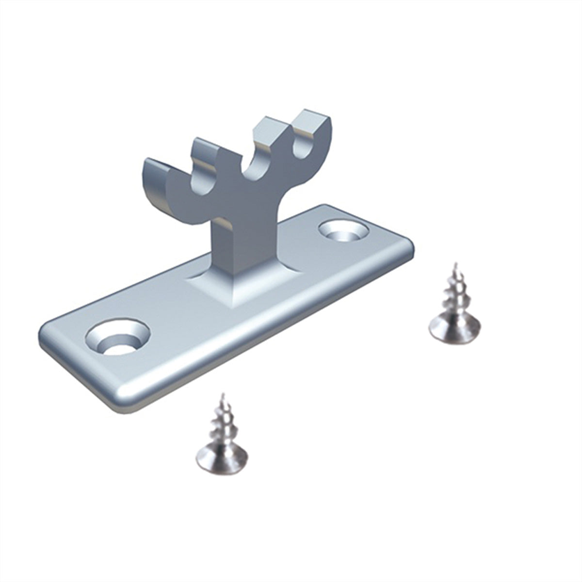 Bachmann Easy-Desk-3G Adapter – 24 × 55 × 20 mm – Silber, für Easy-Steel Montagestab, 1 Stk.