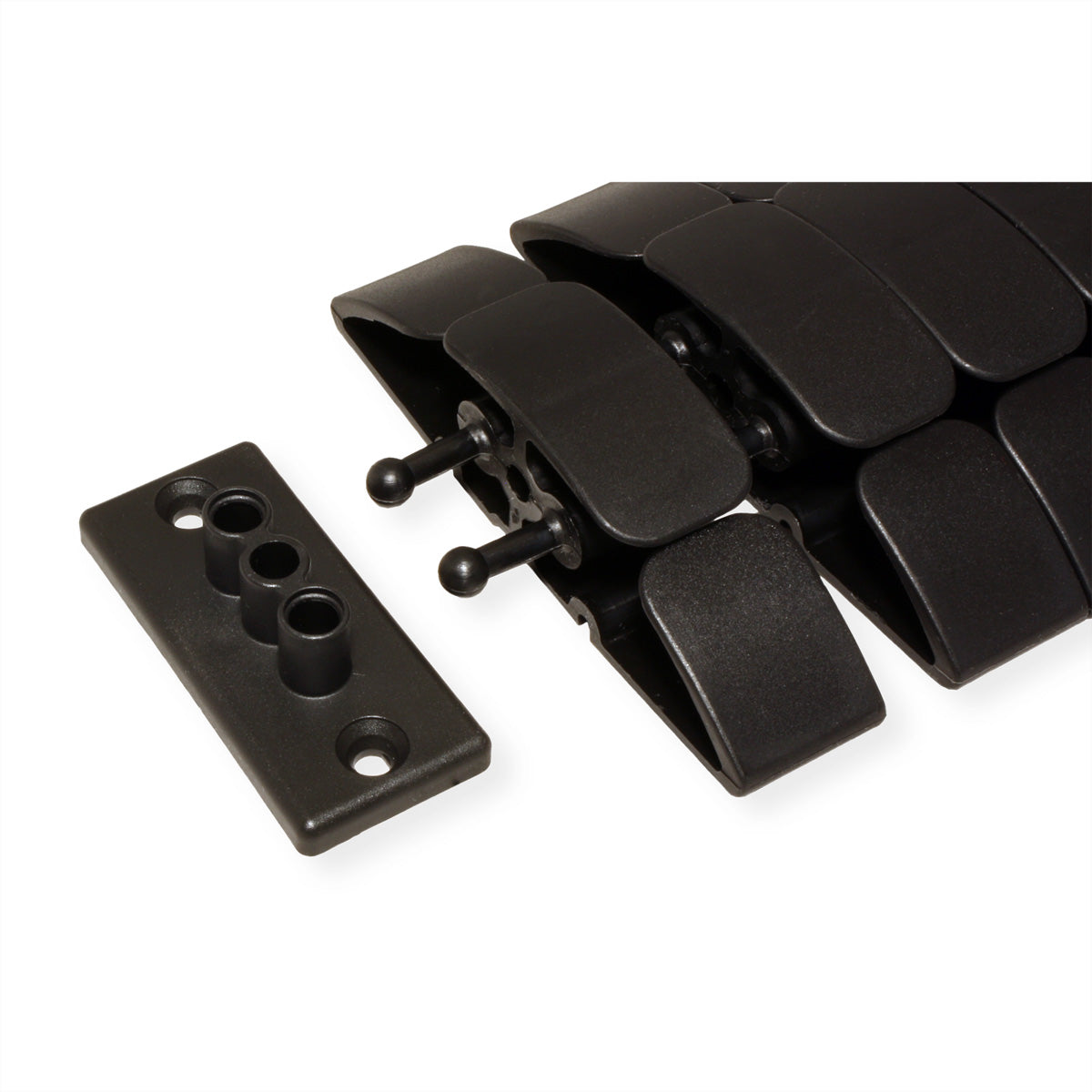 Bachmann Easy-Desk-2B Kabelhalter, für Möbel – für Kabelschlange Cube/Pro/Classic/Flex/Flex II – schwarz