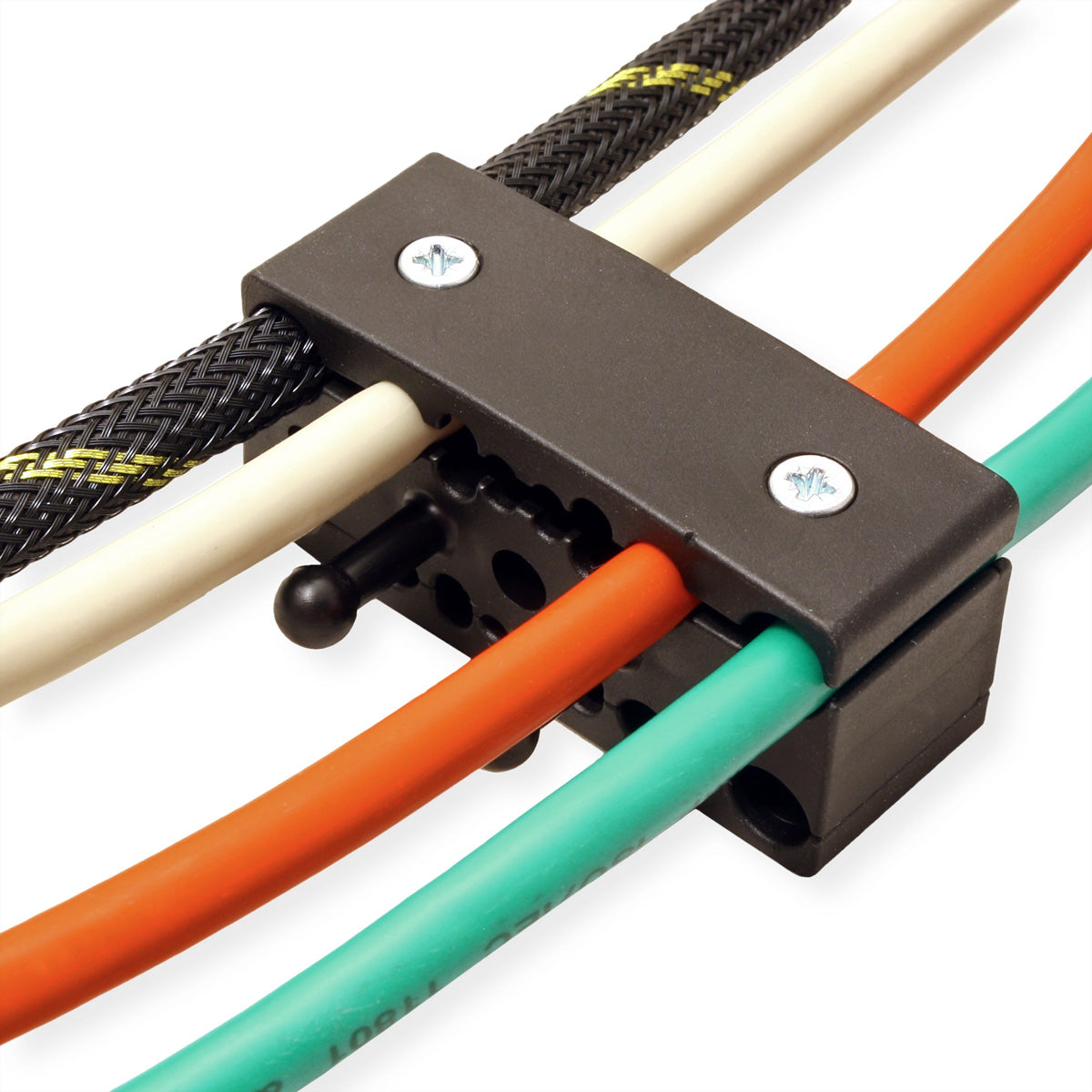 Bachmann Easy-Stop Kabelschlange – 0,03 m – Schwarz, Kabelzugentlastung