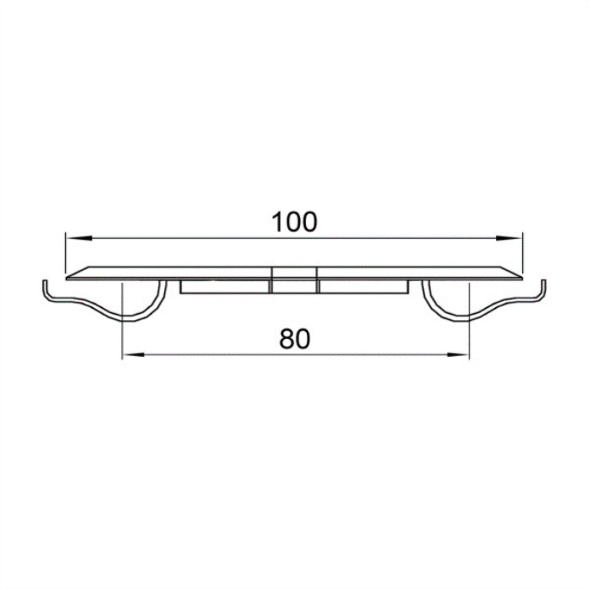 Bachmann Easy-Cover-I Kabelhalter, abgehängte Decke – für Cube/Pro/Classic/Flex – Weiss