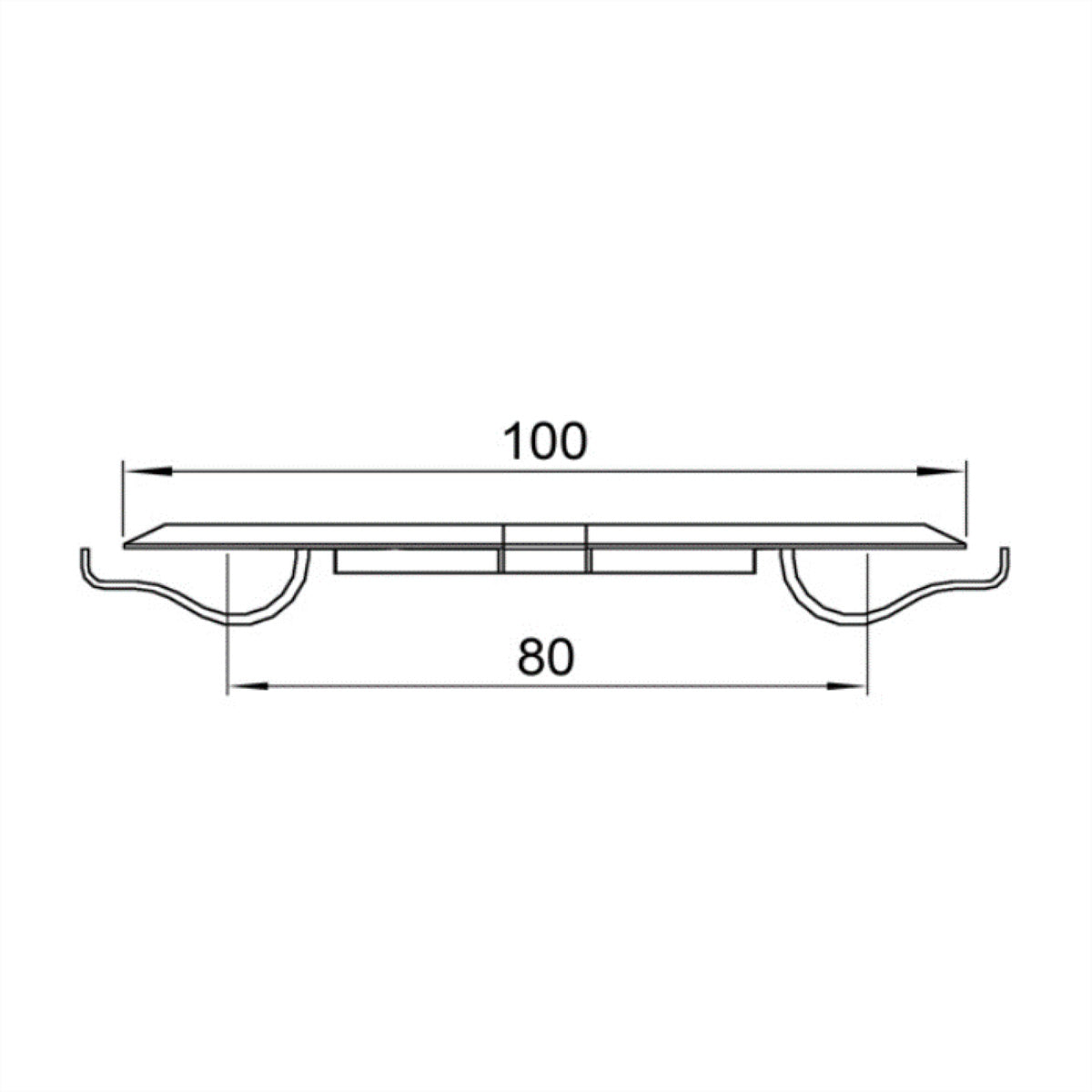 Bachmann Easy-Cover-Quadro Kabelhalterung – 100×100×20 mm – POM – Weiss, für Kabelschlange Quadro, 1 Stk.