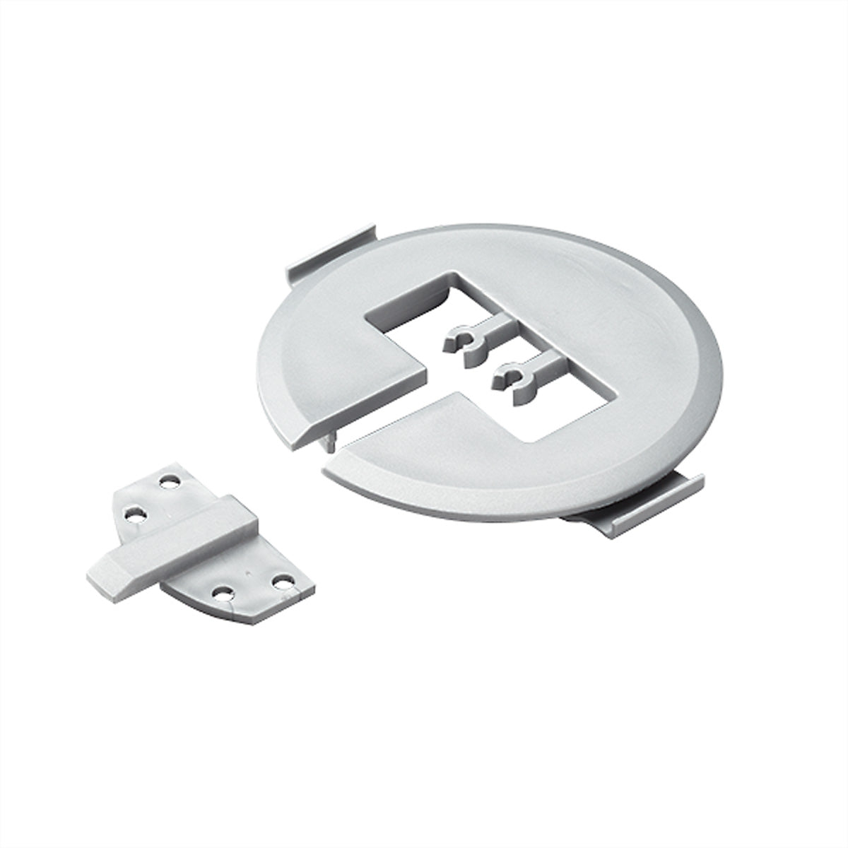 Bachmann Easy-Cover-I Aufputz-Box, 180×210×15 mm, Polypropylen – silber