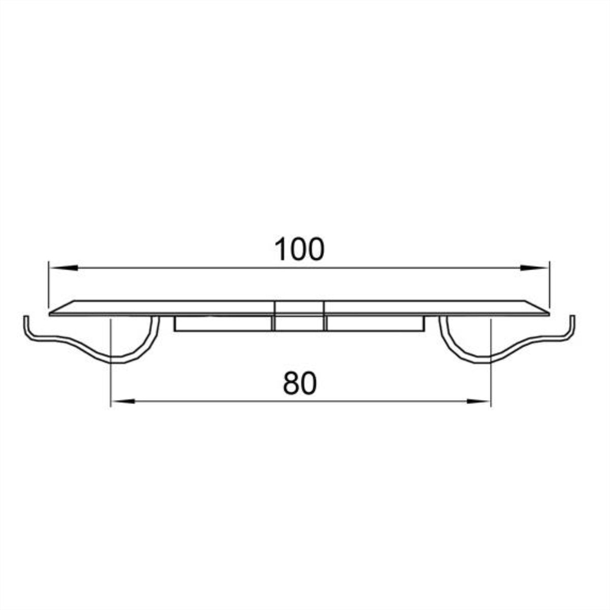 Bachmann Easy-Cover-I Aufputz-Box, 180×210×15 mm, Polypropylen – silber