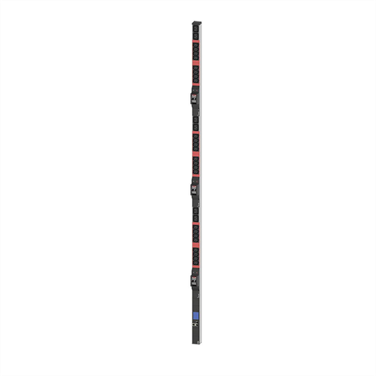 Bachmann Steckdosenleiste – 24× IEC C13, 6× IEC C19, 3 m, 6× Leitungsschutzschalter C16A, CEE 32A 400 V