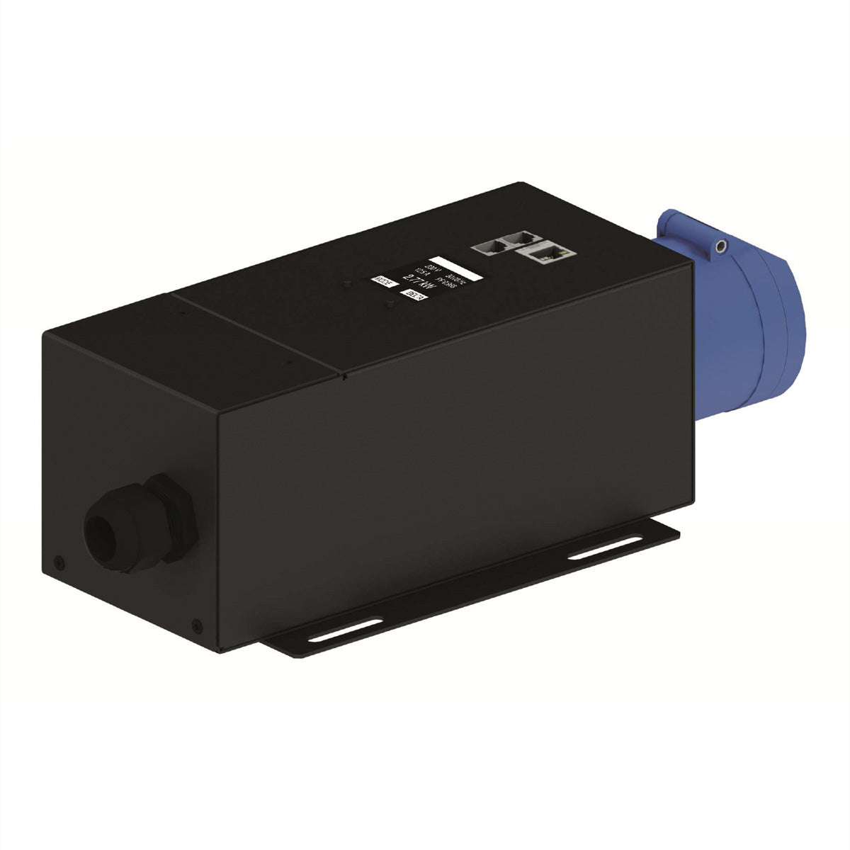 Bachmann BlueNet – IT-Steckdosenleiste, 1× CEE 32A (blau), mit Messung, 3 m