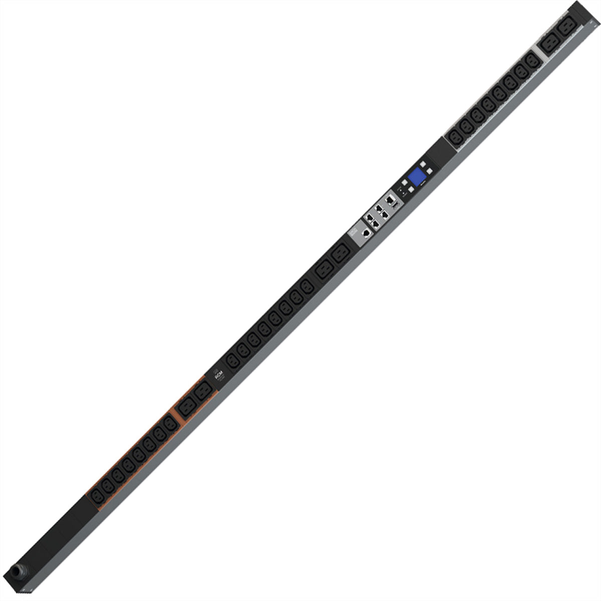 Bachmann Rack-PDU – Überwacht, 3-phasig, Rack 0U, 16 A 400 V, 24×C13 + 12×C19, CEE 16A Eingang, 3 m