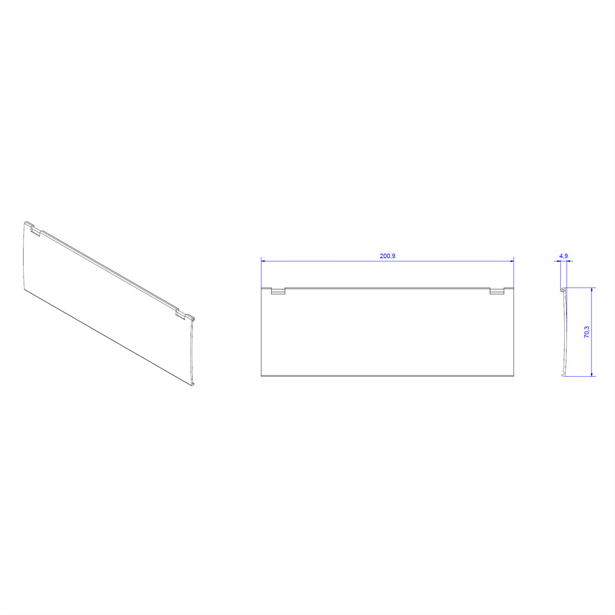 Bachmann KAPSA Steckdoseneinheit – Tisch/Einbau, Aluminium-Deckel, Weiss, Einbautiefe 40 mm