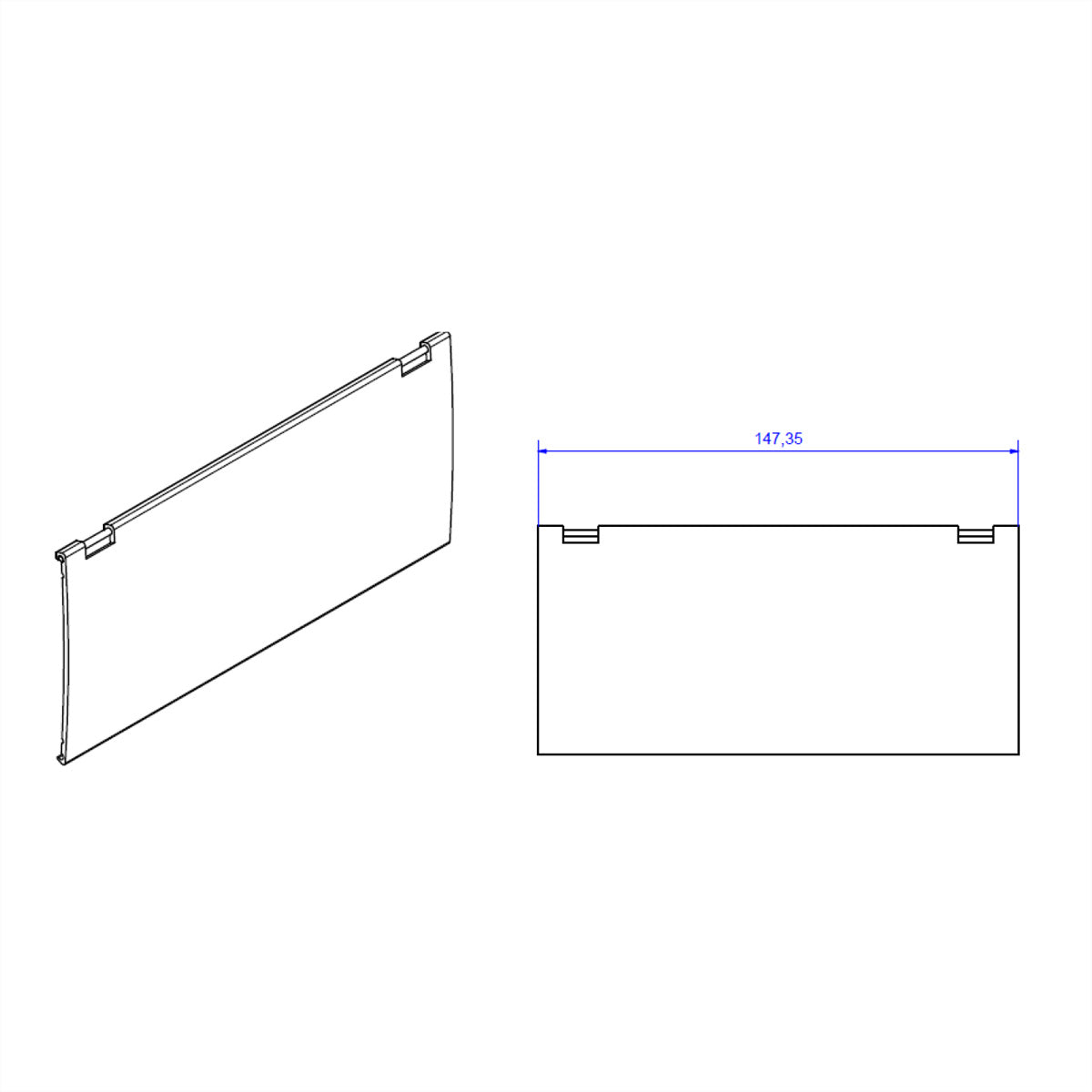 Bachmann KAPSA X-Small Deckel – Einbau, Aluminium, Schwarz