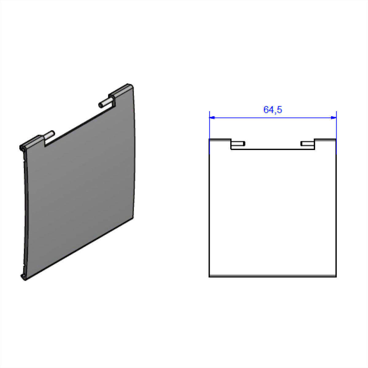 Bachmann KAPSA Steckdoseneinheit – Einbau, Aluminium-Deckel, Schwarz, 160×260×10 mm