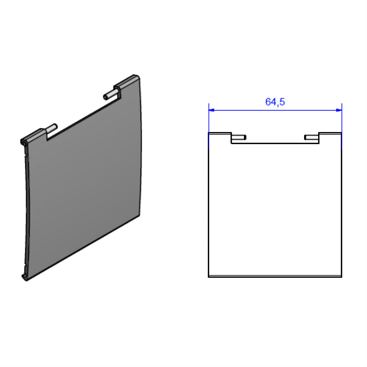 Bachmann KAPSA Steckdoseneinheit – 100×200×30 mm, Einbau, austauschbarer Deckel, Weiss