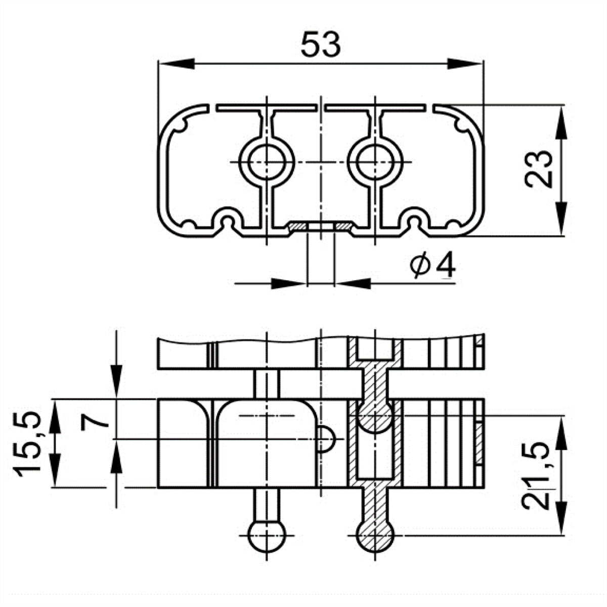 Bachmann Classic Kabelschlange – 1 m – Polypropylen – Silber