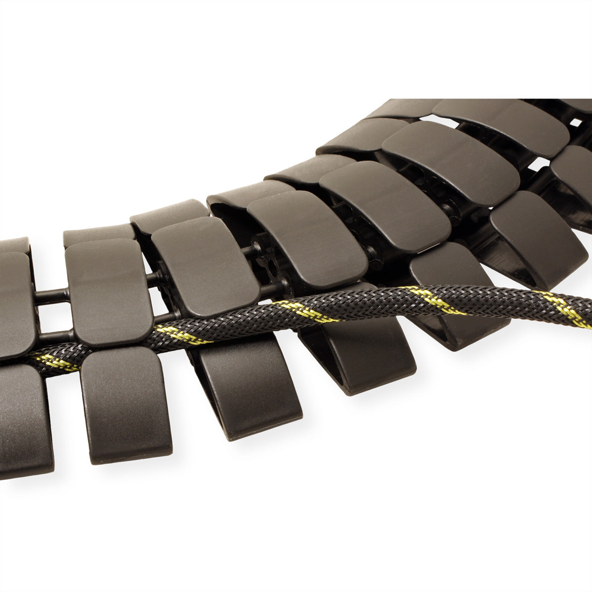 Bachmann Kabel-Clip/Halter/Klemme – Kunststoff, Schwarz, 1'000 × 90 × 24 mm
