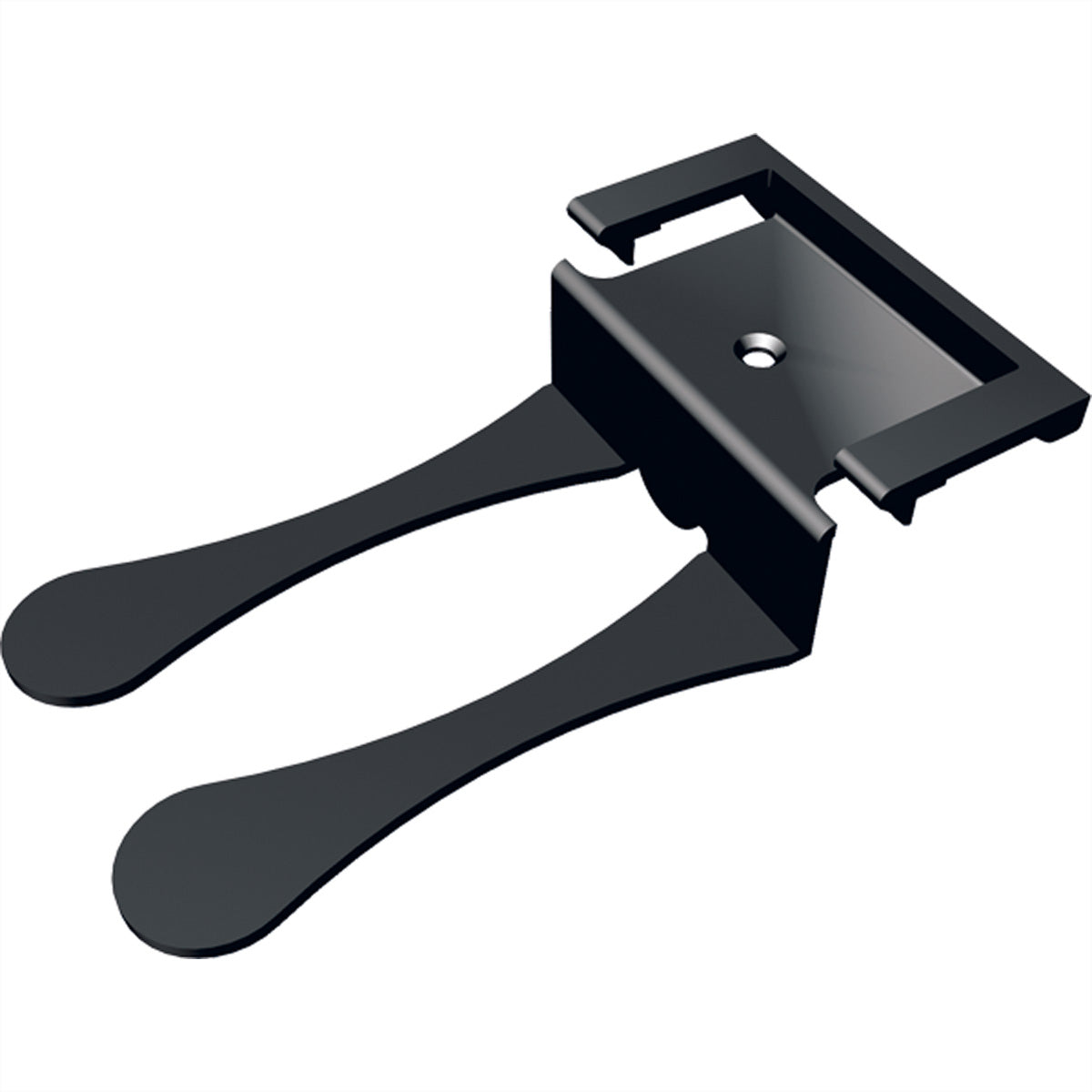 Bachmann Kabelhalter, 85×47×20 mm, Tisch/Bank – schwarz